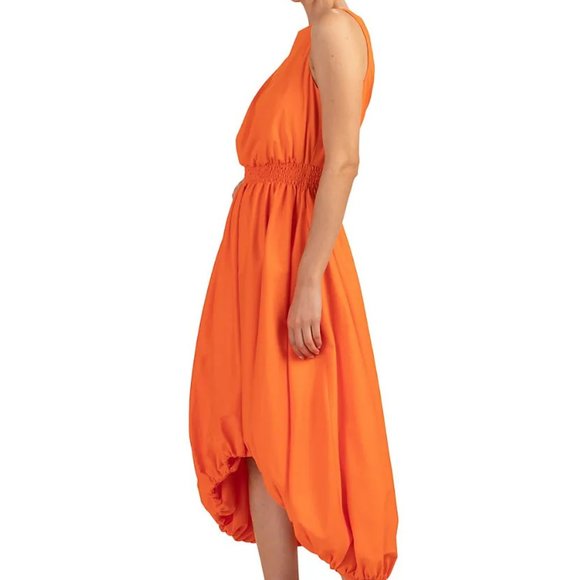 NWT$398 Trina Turk Sought After High-Low Poplin Dress A-Line Bubble Skirt sz L - Picture 5 of 16